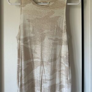 Splendid Beige Camo Women's Top